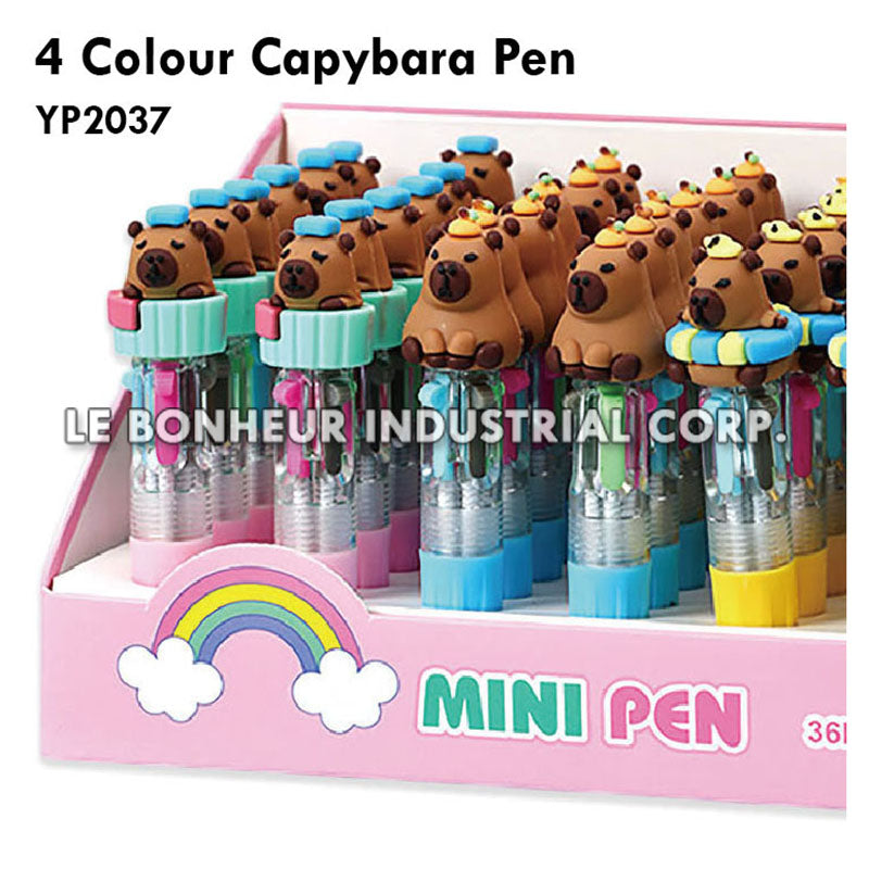 4 Colour Capybara Pen