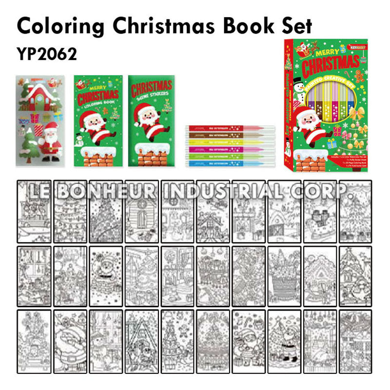 Coloring Christmas Book Set