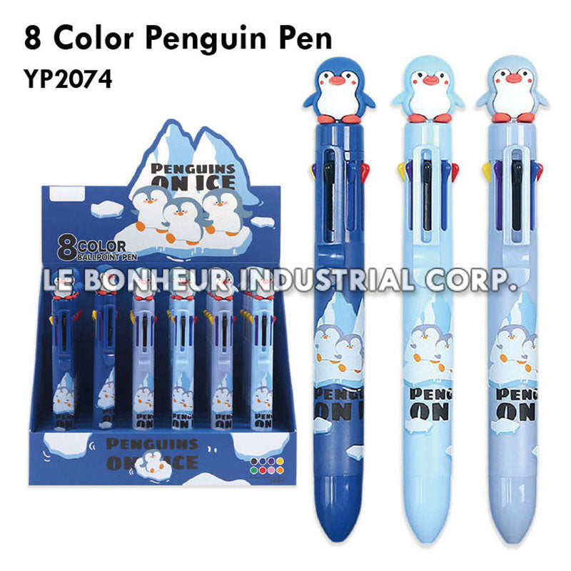 8 Color Penguin Pen