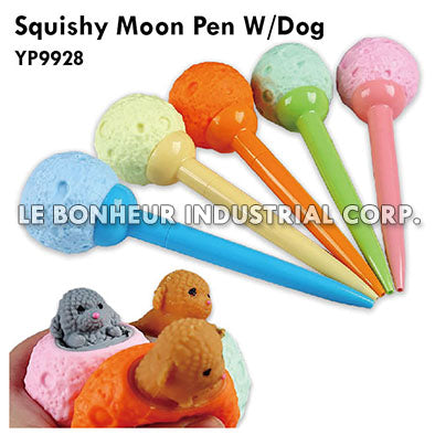 Squishy Moon Pen W/Dog