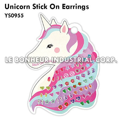Unicorn Stick On Earrings
