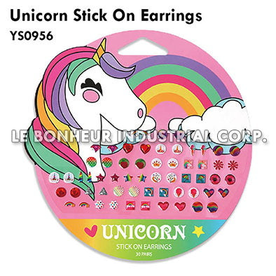 Unicorn Stick On Earrings