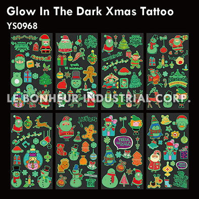 Glow In The Dark Xmas Tattoo