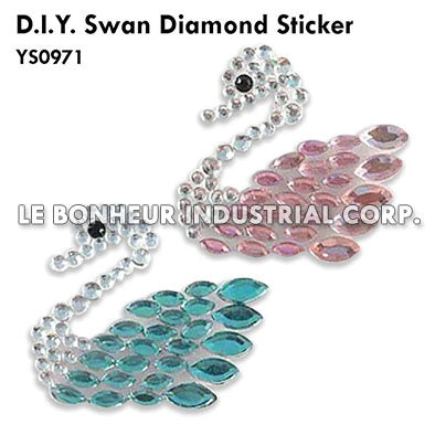 D.I.Y. Swan Diamond Sticker