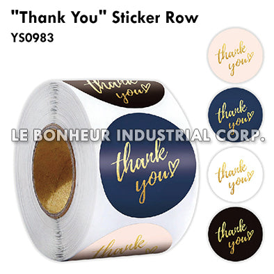 Thank You Sticker Row
