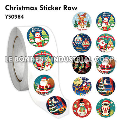 Christmas Sticker Row