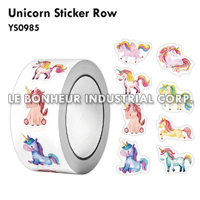 Unicorn Sticker Row