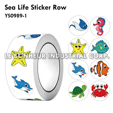 Sea Life Sticker Row