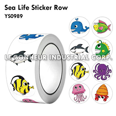 Sea Life Sticker Row