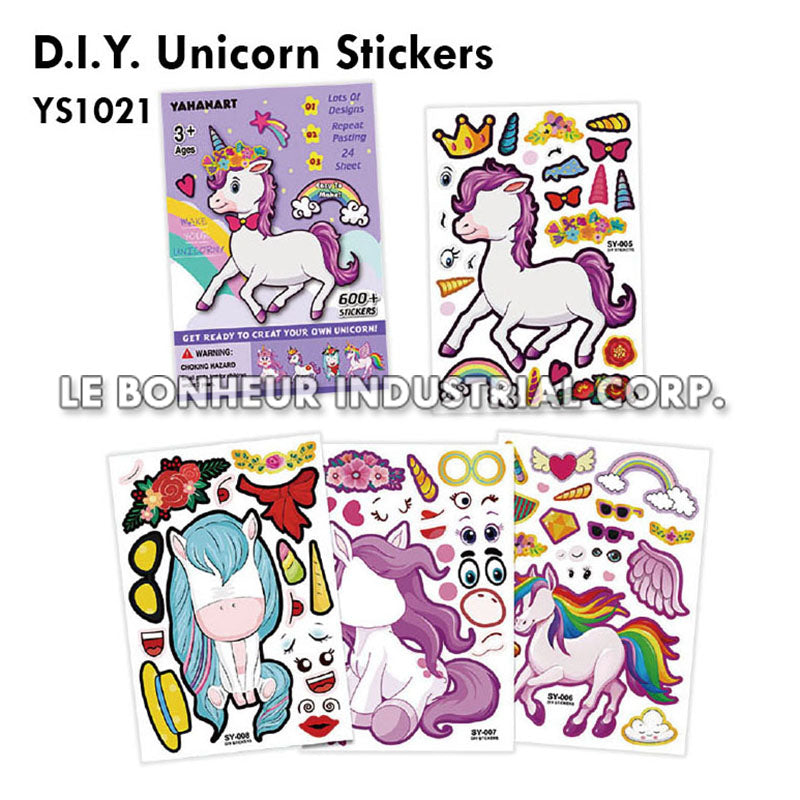 D.I.Y. Unicorn Stickers
