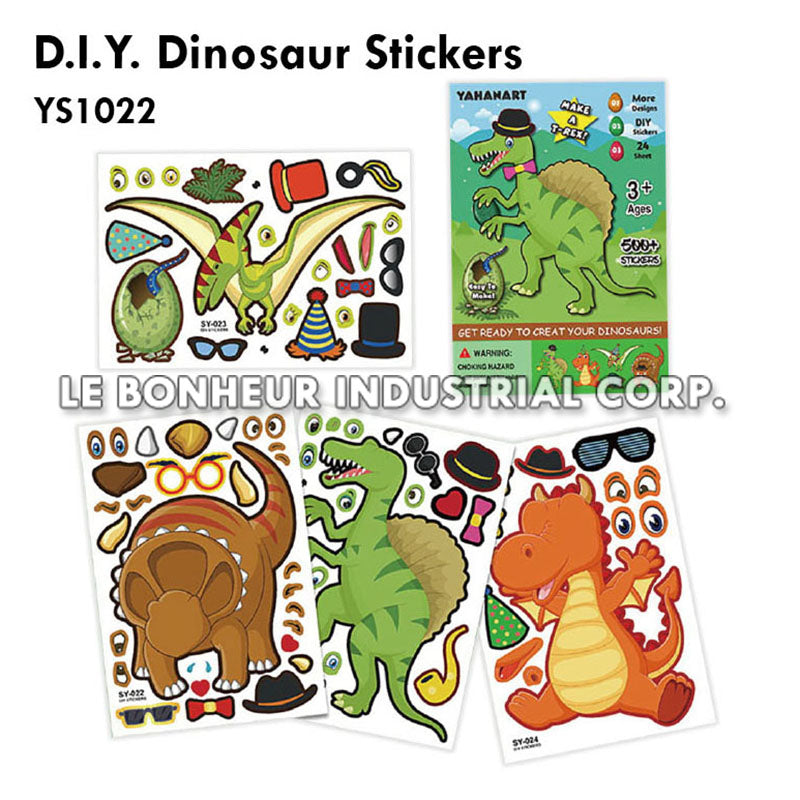 D.I.Y. Dinosaur Stickers