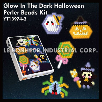 Glow In The Dark Halloween Perler Beads Kit-Animal