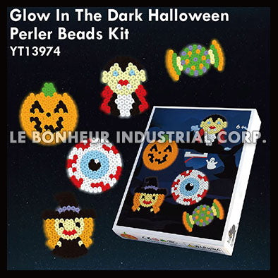 Glow In The Dark Halloween Perler Beads Kit