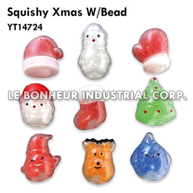 Squishy Xmas W/Bead