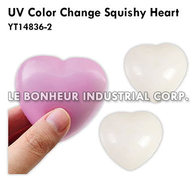 UV Color Change Squishy Maltose Heart