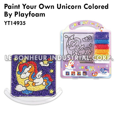 Paint Your Own Unicorn Colored By Playfoam