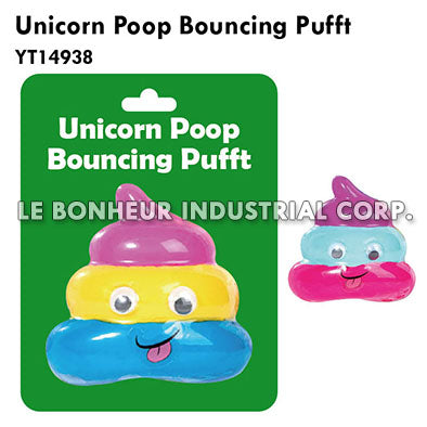 Unicorn Poop Bouncing Puff