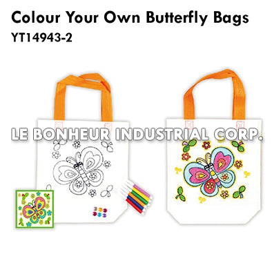 Colour Your Own Butterfly Bags