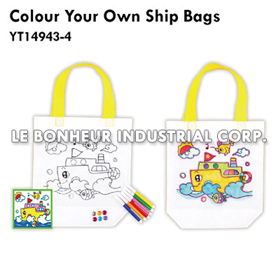 Colour Your Own Ship Bags