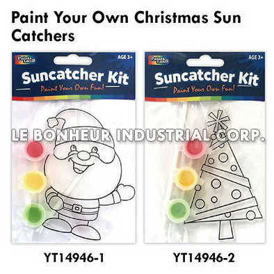 Paint Your Own Christmas Suncatchers