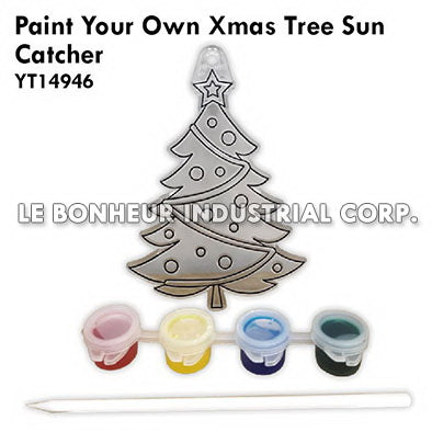 Paint Your Own Xmas Tree Suncatcher