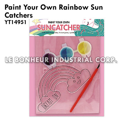 Paint Your Own Rainbow Sun Catchers