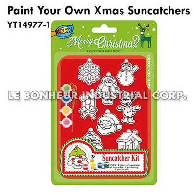 Paint Your Own Xmas Suncatchers