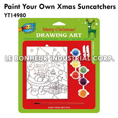 Paint Your Own Xmas Suncatchers