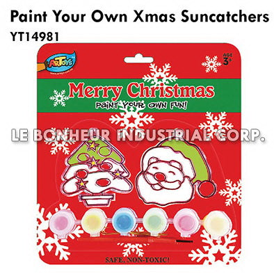 Paint Your Own Xmas Suncatchers
