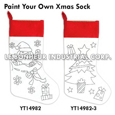 Paint Your Own Xmas Sock