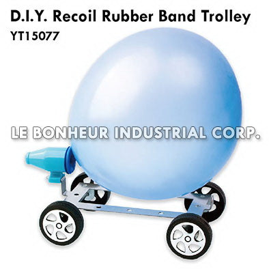 D.I.Y. Recoil Rubber Band Trolley