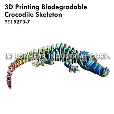 3D Printing Biodegradable Crocodile Skeleton