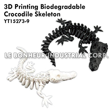 3D Printing Biodegradable Crocodile Skeleton