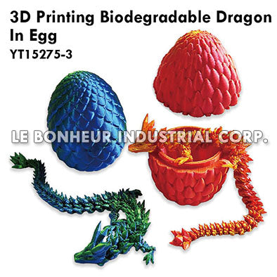3D Printing Biodegradable Dragon In Egg