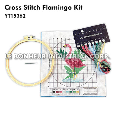 Cross Stitch Flamingo Kit