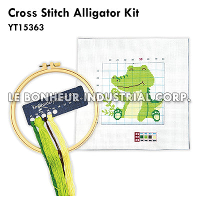 Cross Stitch Alligator Kit