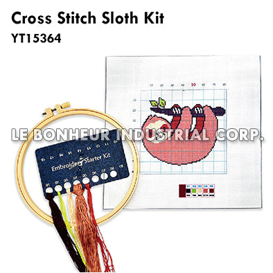 Cross Stitch Sloth Kit