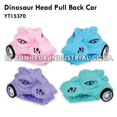 Dinosaur Head Pull Back Car