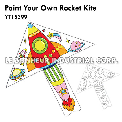 Paint Your Own Rocket Kite