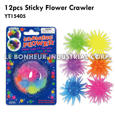 12pcs Sticky Flower Crawler