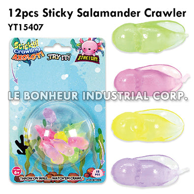 12pcs Sticky Axolotl Crawle
