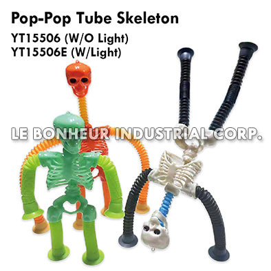 Pop-Pop Tube Skeleton W/Light