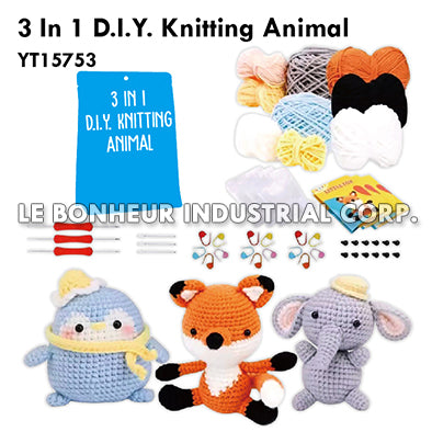 3 In 1 D.I.Y. Knitting Animal