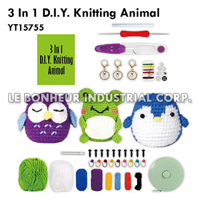 3 In 1 D.I.Y. Knitting Animal