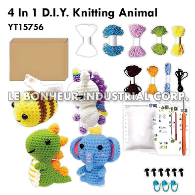 4 In 1 D.I.Y. Knitting Animal