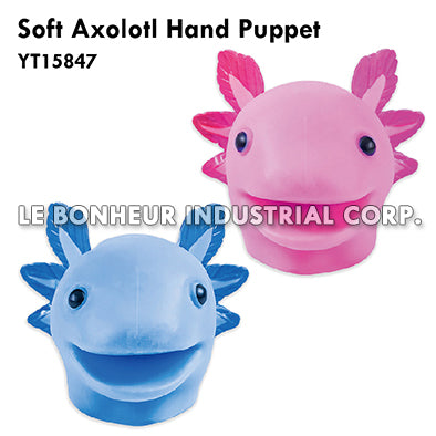 Soft Axolotl Hand Puppet