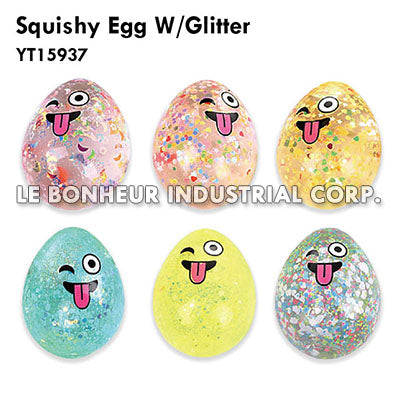 Squishy Maltose Easter Egg W/Glitter