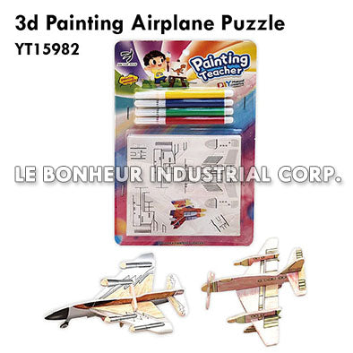 3D Painting Airplane Puzzle