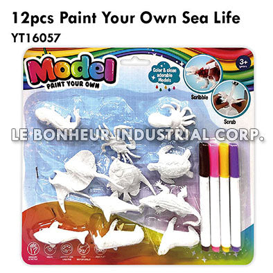 12Pcs Paint Your Own Sea Life