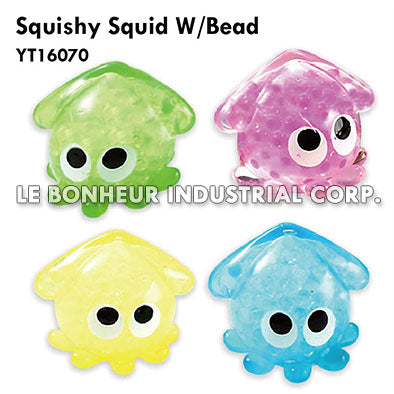 Squishy Squid W/Bead